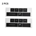 DASH Control Button Sticker in Black Vinyl for CHRYSLER and JEEP
