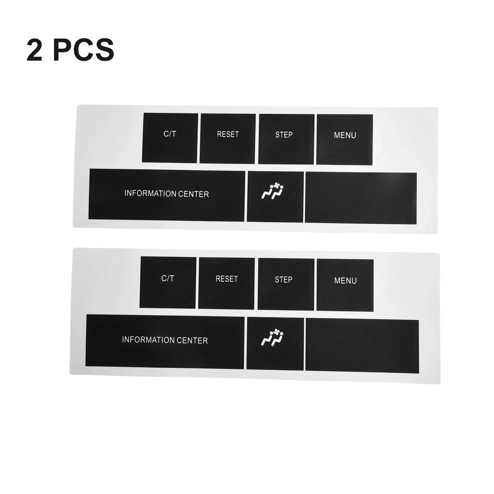 DASH Control Button Sticker in Black Vinyl for CHRYSLER and JEEP