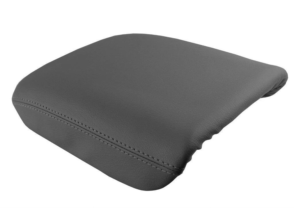 Leather Console Lid Pull Over Cover for Honda Pilot (2003–2008) Gray