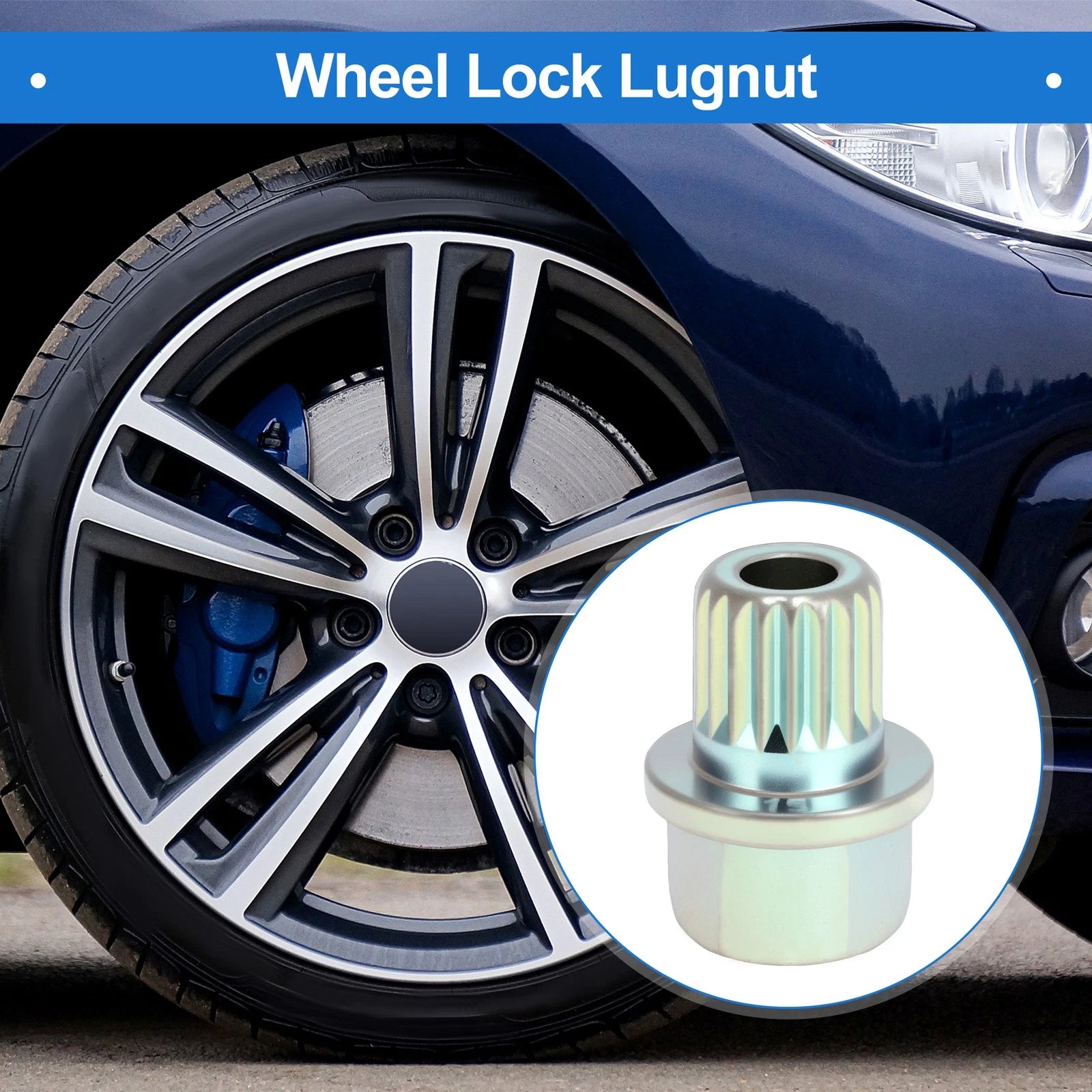 35/19PT Wheel Lock Lug Nut for BMW (Anti Theft Removal Key Socket Adapter)