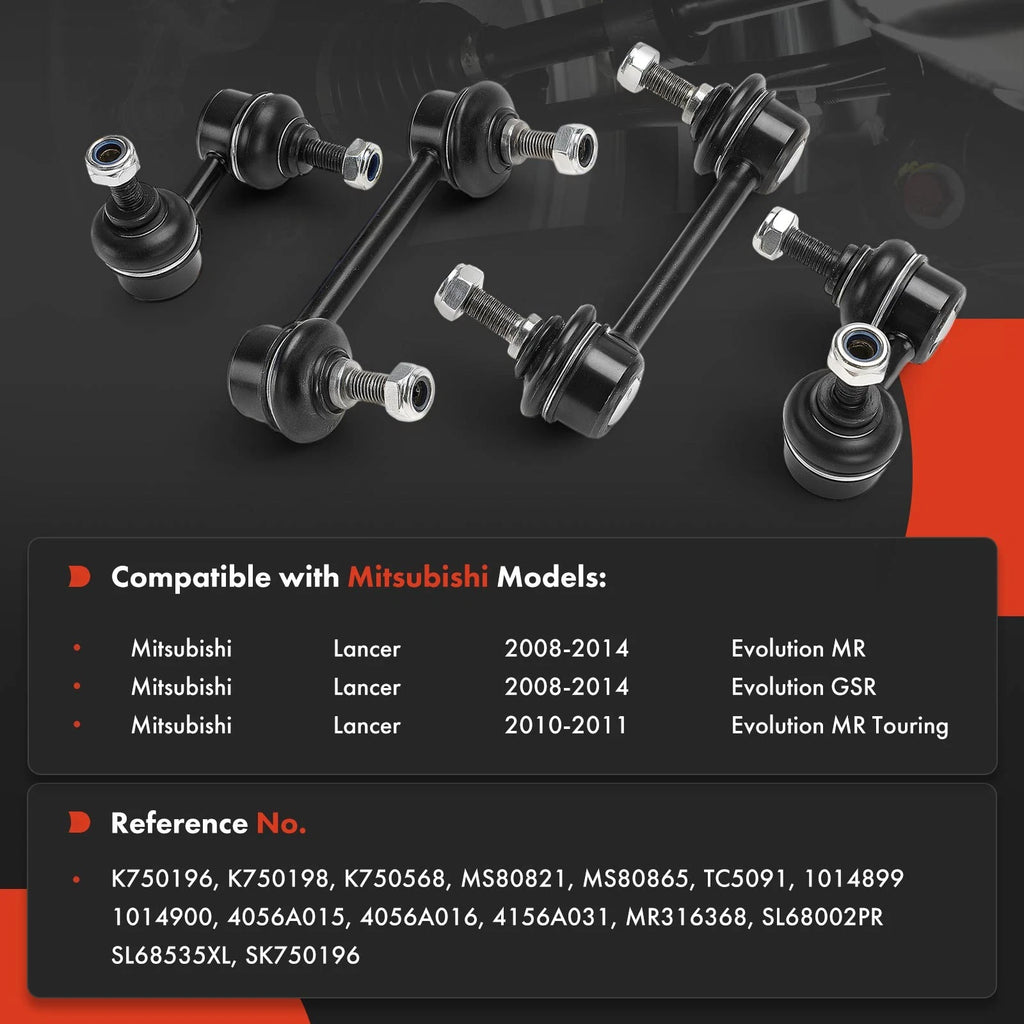 Set of 4 Sway Bar Links for Mitsubishi Lancer (2008–2014)