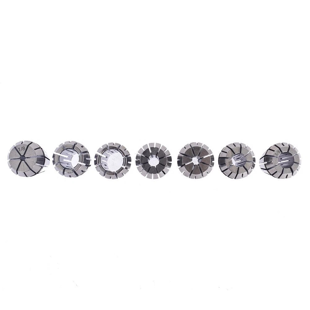 7Pcs ER20 Spring Collet Set for CNC Milling Lathe Engraving Machine