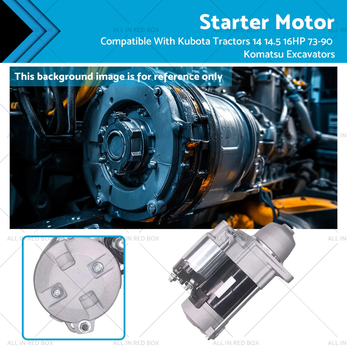 Starter Motor for Kubota Tractors (1973–1990)