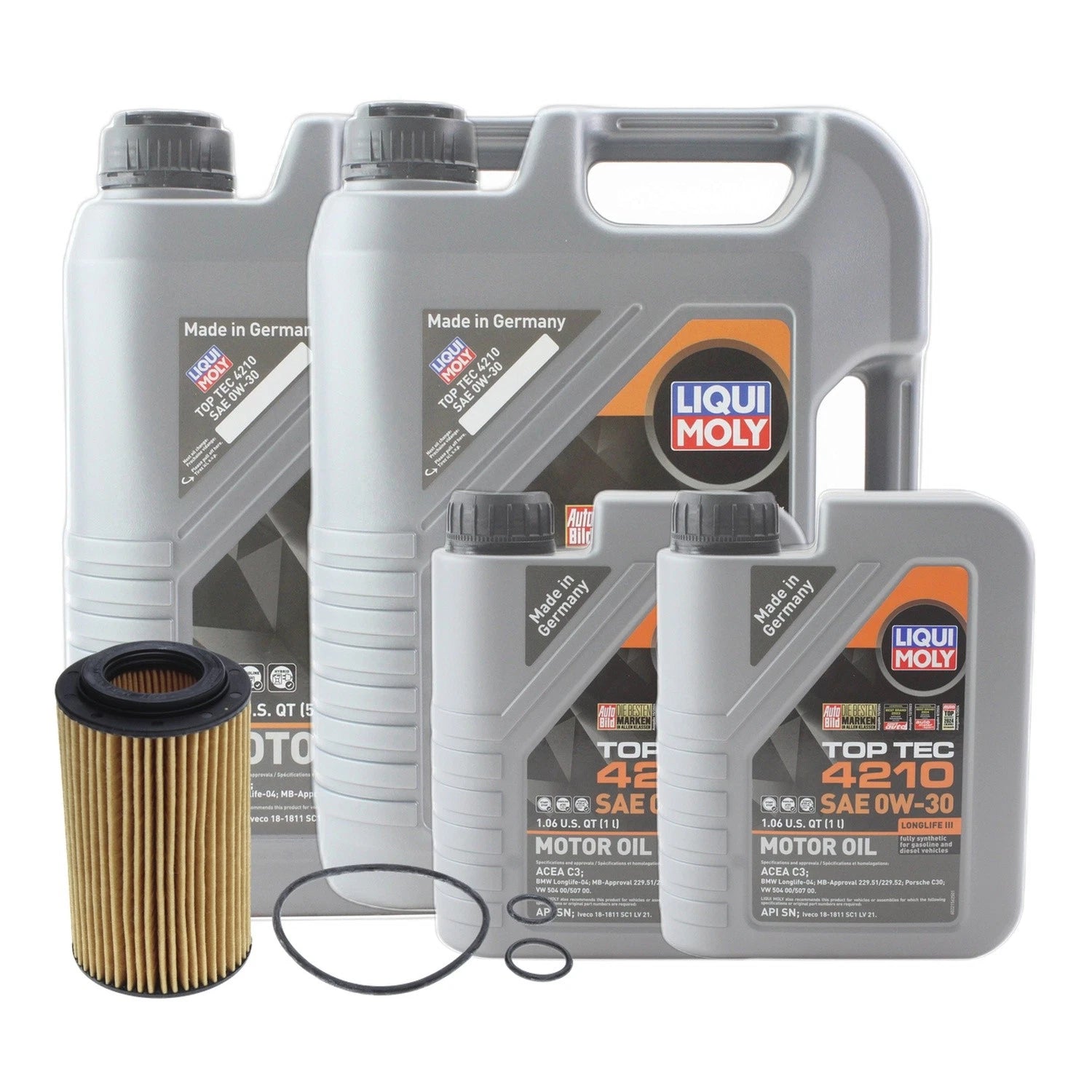 12L Liqui Moly Top Tec 4210 0W-30 Engine Oil Change Kit for Sprinter 2500 (2007–2018)