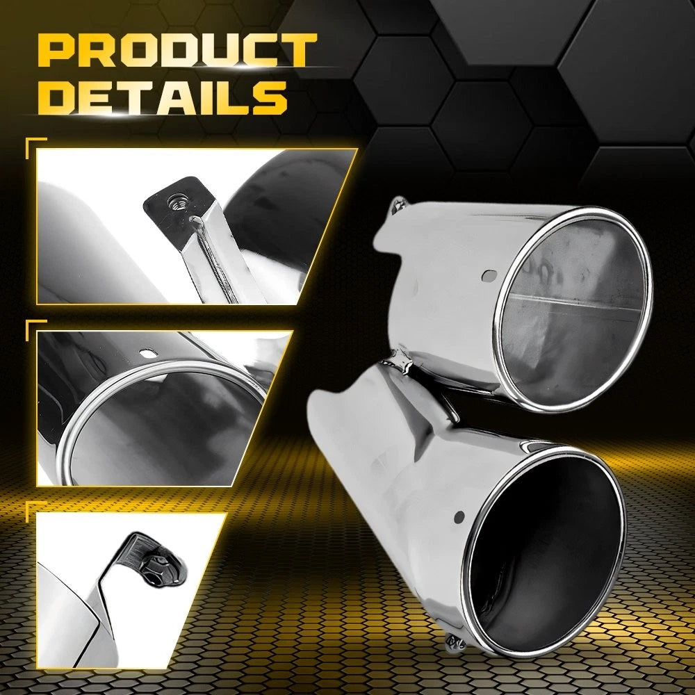 2X Exhaust Tip Muffler Finisher for Honda Accord (2018–2022)