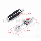 Chrome 1" 25mm Footpeg for Harley Sportster, Triumph Rocket, Suzuki Intruder
