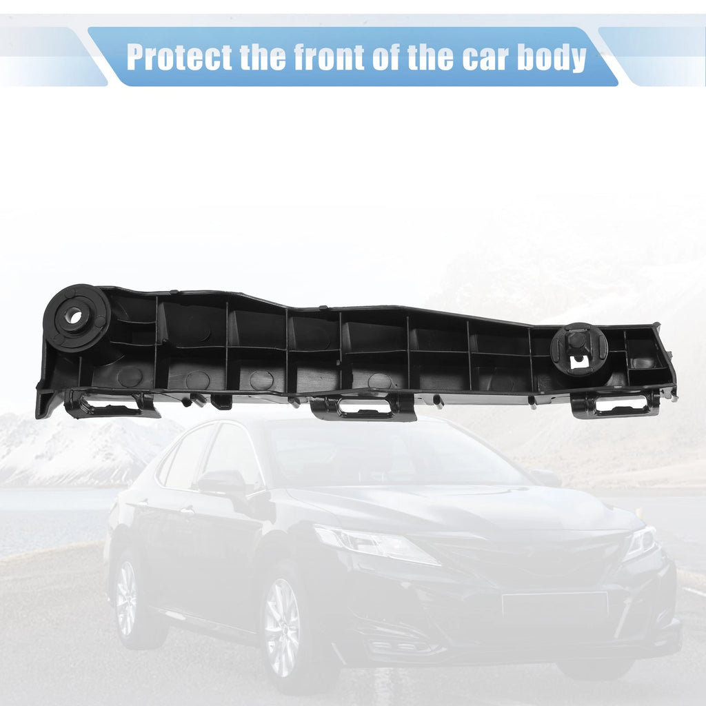 1Pcs Front Left Bumper Bracket for Toyota Camry (2018–2023) 5253606120 Plastic Black