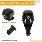 Windshield Washer Nozzle Kit for Dodge Durango (2011-2023) with Hose Connector