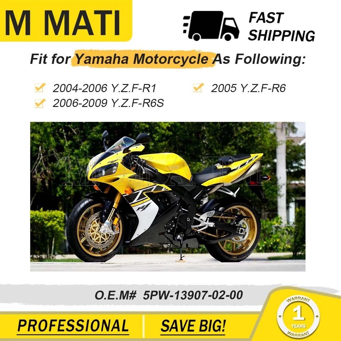 Fuel Pump Assembly & Oil Filter for Yamaha YZF R1 R6 R6S (2004–2009)