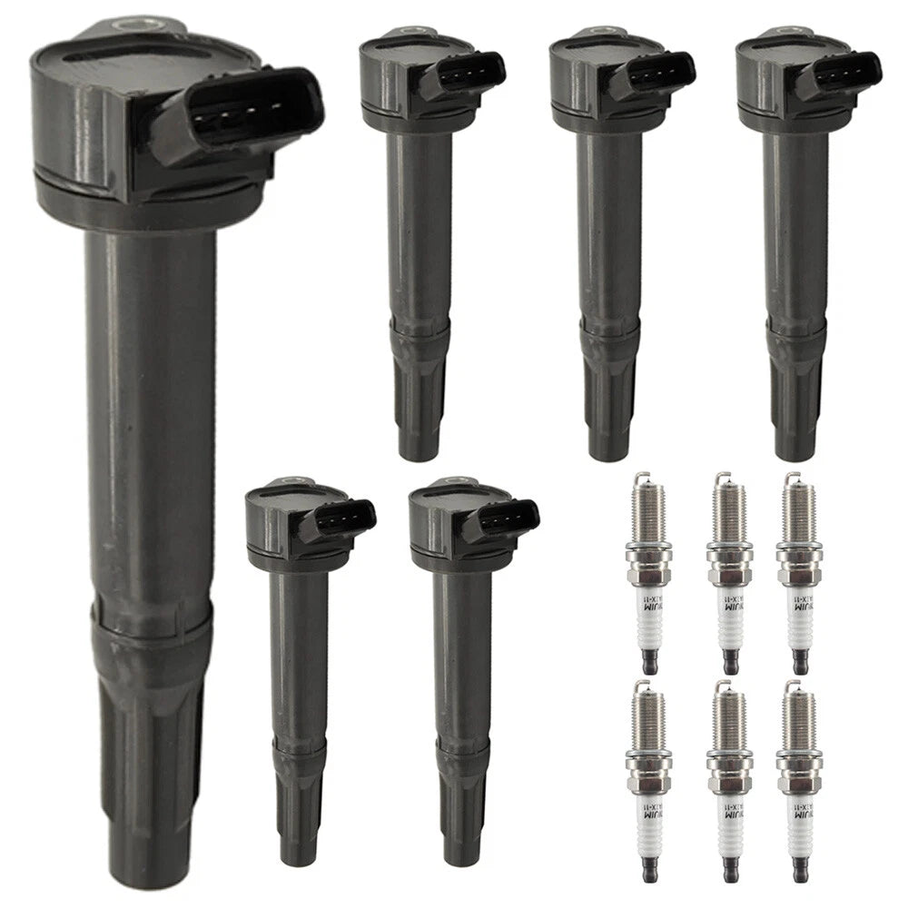 6X Ignition Coils + 6X Iridium Spark Plugs for Toyota Lexus 3.5L 4.0 (2005–2021)