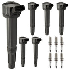 6X Ignition Coils + 6X Iridium Spark Plugs for Toyota Lexus 3.5L 4.0 (2005–2021)