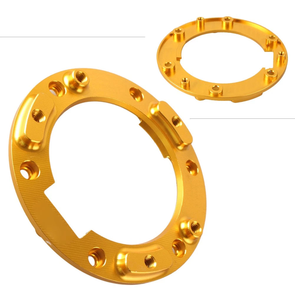 CNC Oil Seal Cap Mounting Brackets Set of 2 for BMW R1200GS (2013–2014) Gold