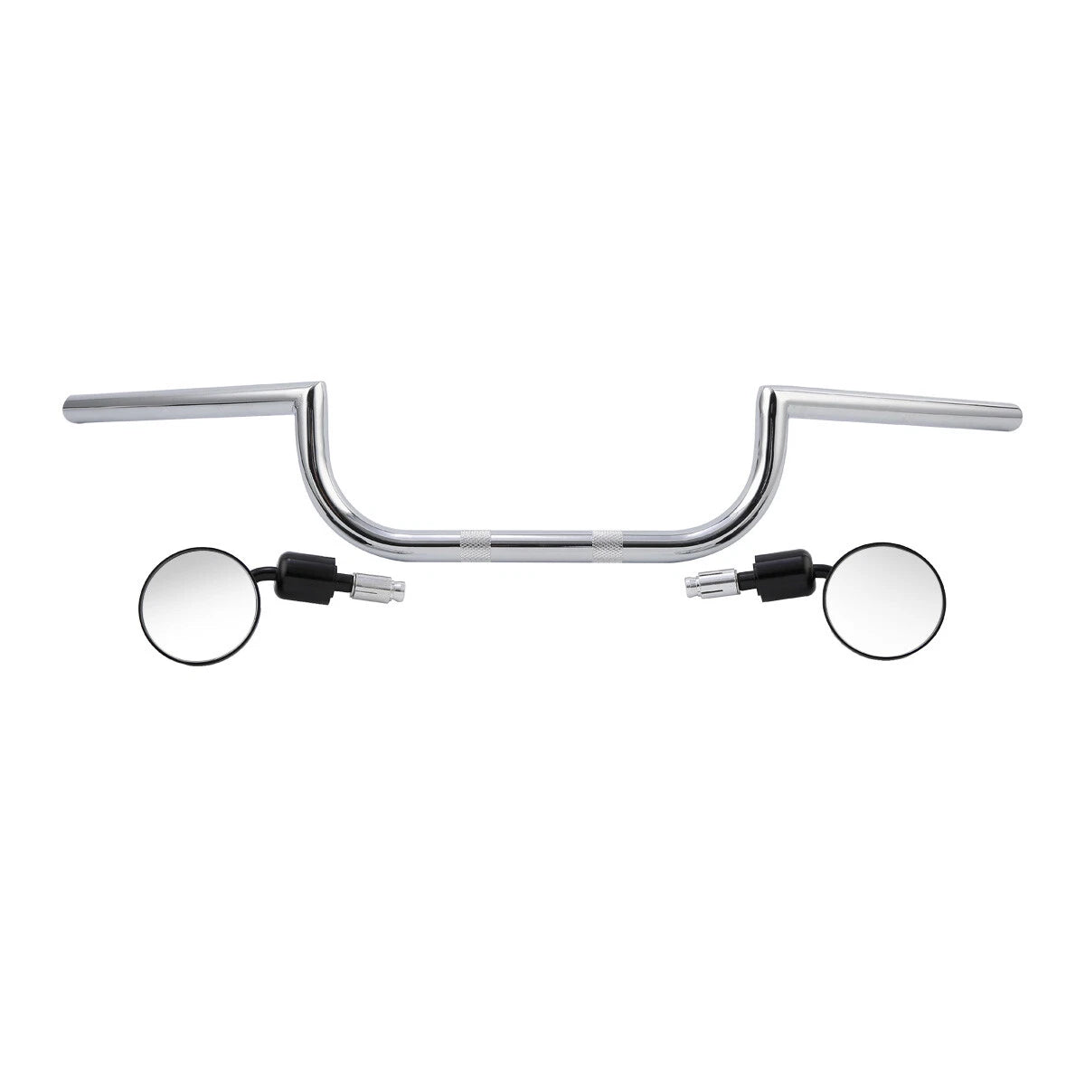 Chrome 7/8" 22mm Handlebar & Rear-View Mirrors for Yamaha Cafe Racer