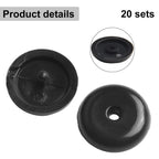 Buckle Stopper Seat Belt Button Pack 20 Pairs for Car