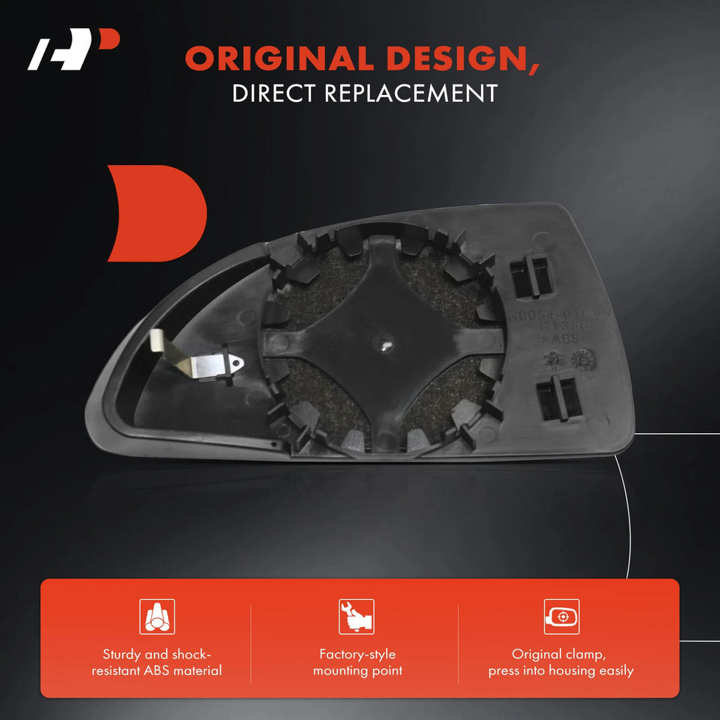 Passenger Manual Mirror Glass for Chevy Impala (2006-2013)