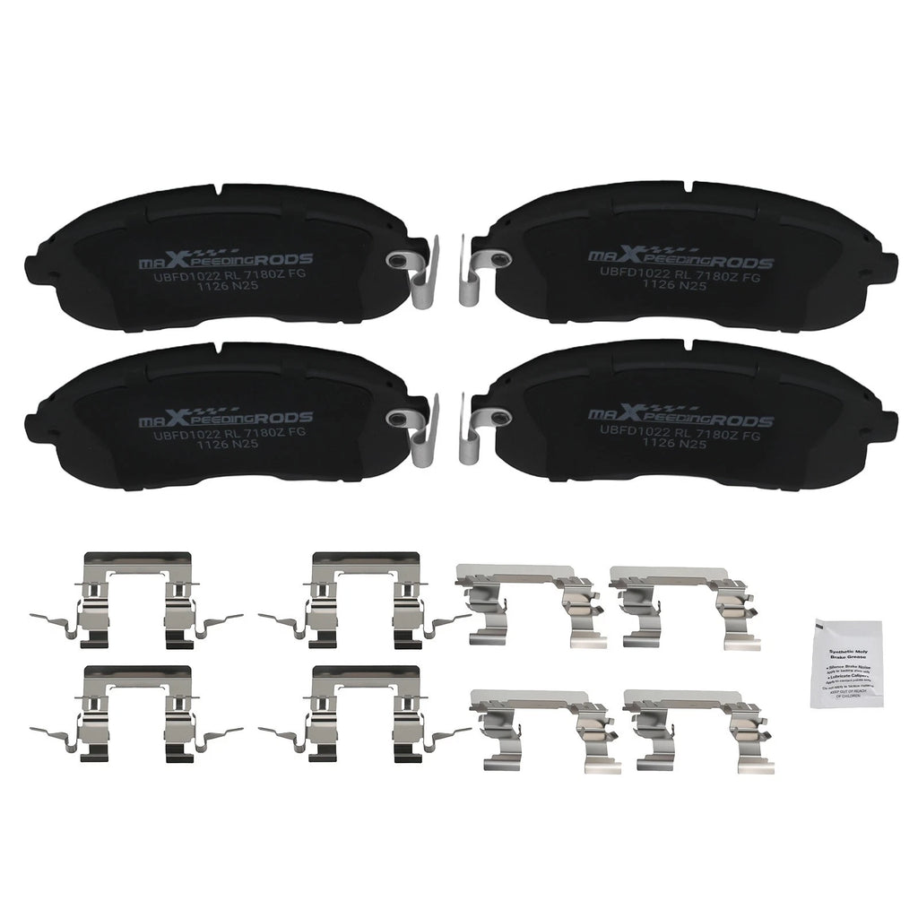 Set of 4 Front Ceramic Brake Pads for Nissan 350Z (2003–2005) / Altima (2002–2013)