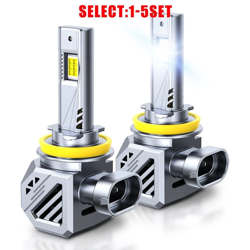 H11 H8 LED Headlight Kit for Low Beam Bulbs (2X) 6500K White 48000LM