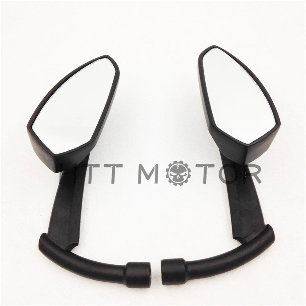 Blade Mirrors for Harley, Kawasaki, Honda, Yamaha Motorcycles (All Models) Black Pair