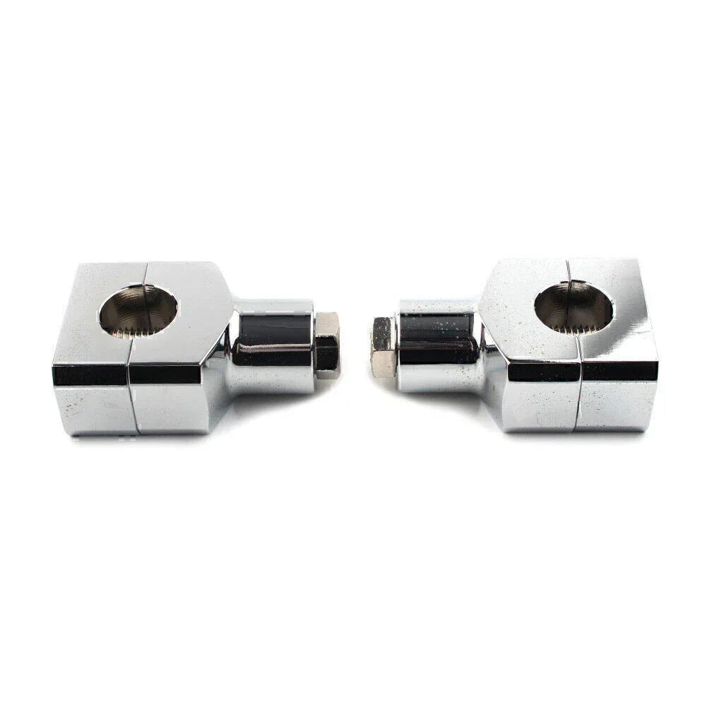 1" Motorcycle Handlebar Risers Clamp Mounts for Harley Fatboy