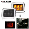 Smoked Amber LED Corner Turn Signal Lights for Hummer H2 (2003–2009)