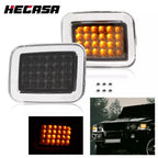 Smoked Amber LED Corner Turn Signal Lights for Hummer H2 (2003–2009)