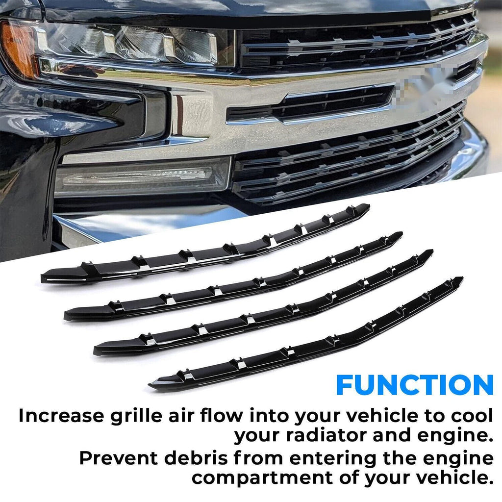 Black Grille Insert Trim for Chevy Silverado 1500 (2019–2021)