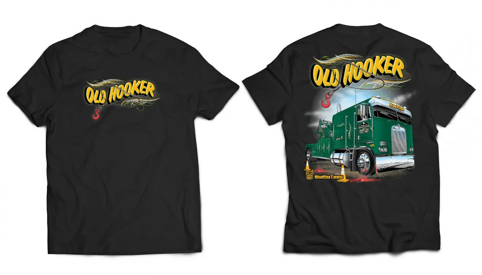 Old Hooker Graphic T-Shirt & Hoodie for Big Rig Trucks
