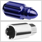20Pcs Steel M12 X 1.25 Racing Wheel Lug Nuts + Key for Universal Fit
