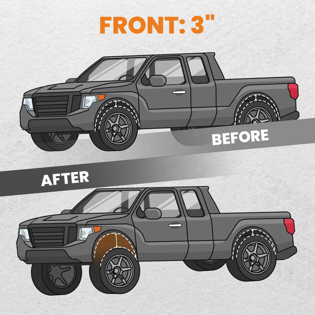 3" Front Leveling Lift Kit for Ram 2500 3500 4WD (2013–2022)