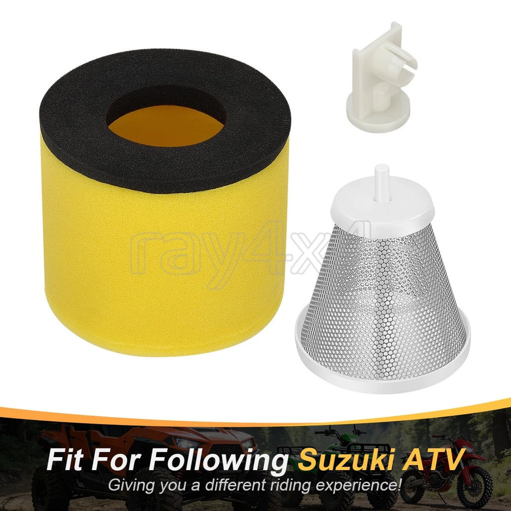 Air Filter Cleaner w/ Holder Stopper for Suzuki QuadRacer 450 (2006–2009)