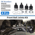 Set of 4 Front Upper & Lower Ball Joints for Honda Accord (1998–2002) No.K90336