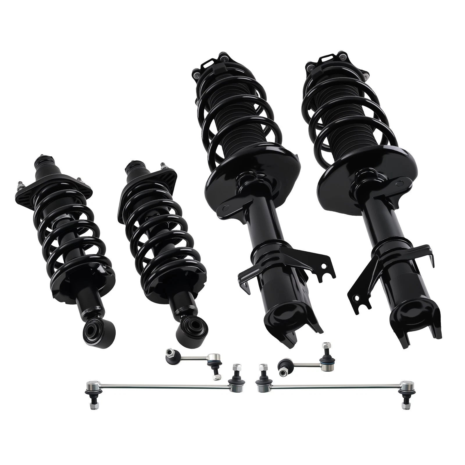 8PCS Struts w/Coil Spring Sway Bar Kits for Honda CR-V (2007–2011)