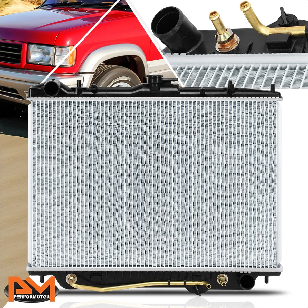 Aluminum Cooling Radiator for Isuzu Rodeo/Amigo 1998–2004 DPI-2195