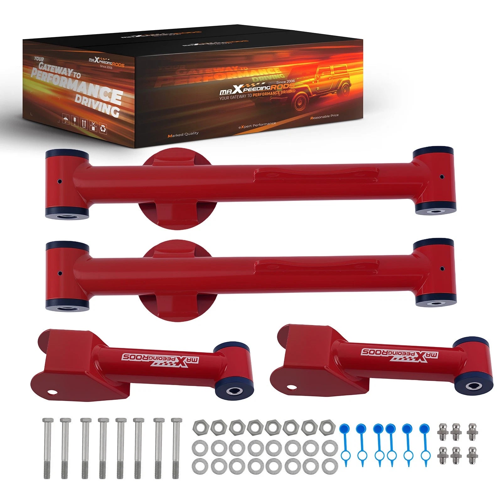 Set of 4 Rear Control Arms Kit for Ford Mustang (1979–2004)