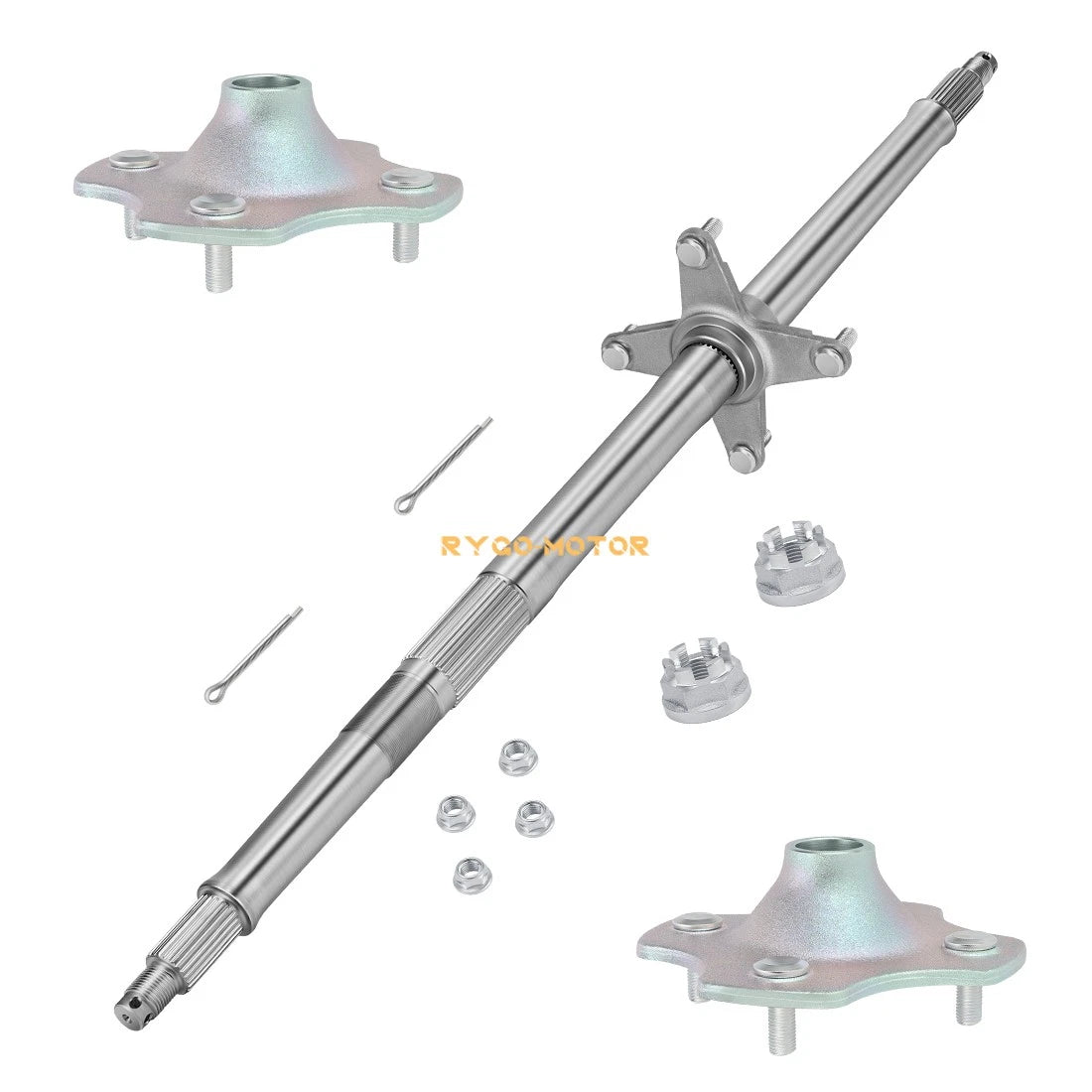Rear Wheel Axle and Hubs for Honda TRX200 (1990–1996)