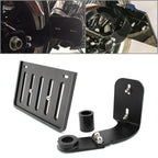 Black Side Mount License Plate Bracket for Harley Softail