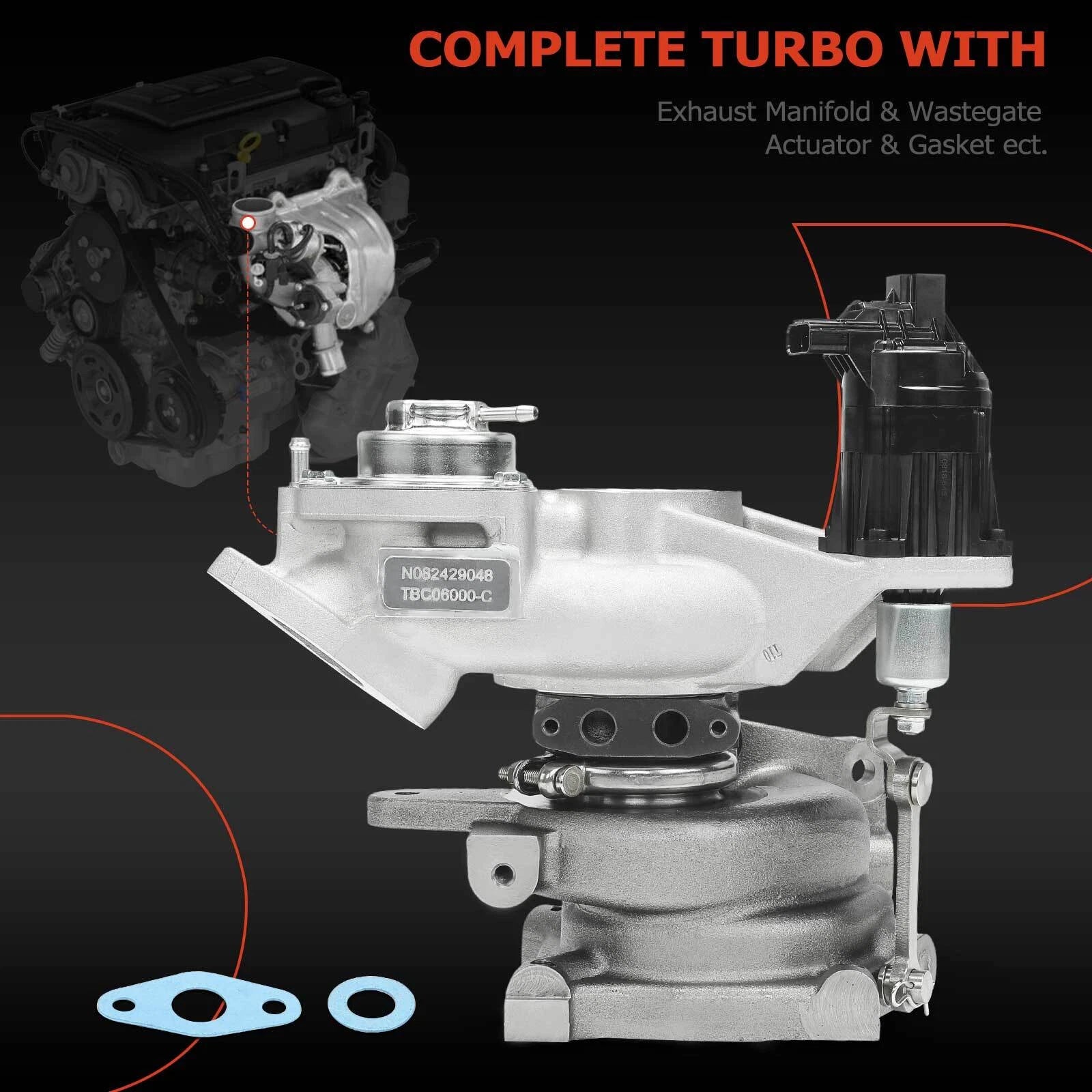 Turbocharger for Honda Civic (2017–2021) 2.0L FWD 6-Speed Manual