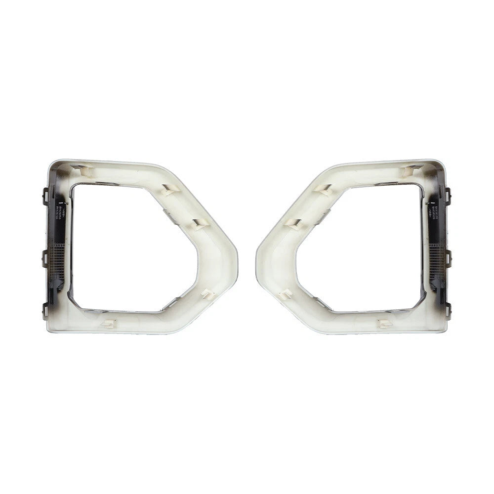 Set of 2 Black Fog Light Outer Bezel Covers for GMC Sierra Denali (2019–2021)