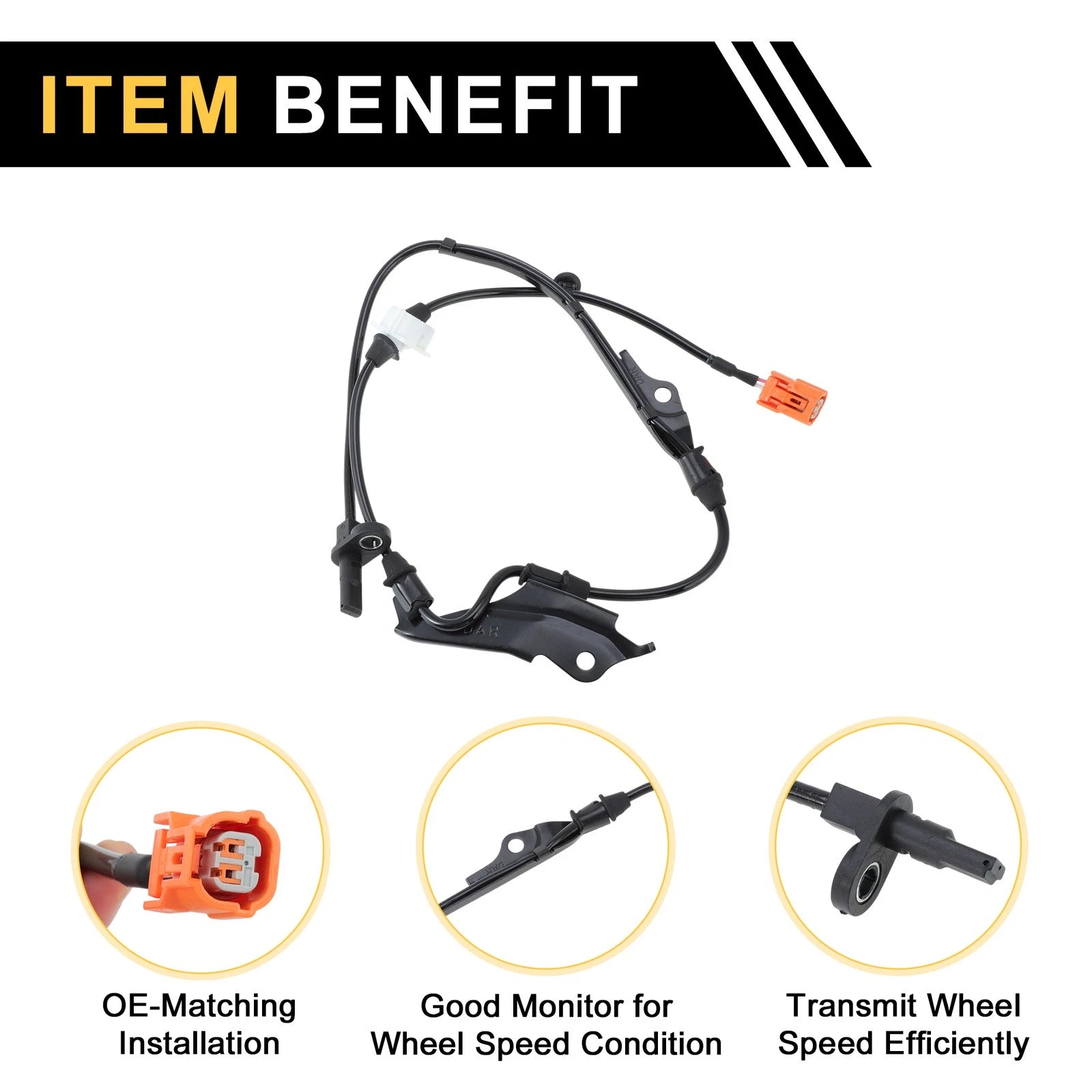 ABS Wheel Speed Sensor No. 57450SDAA01 for Honda Accord (2018–2023)