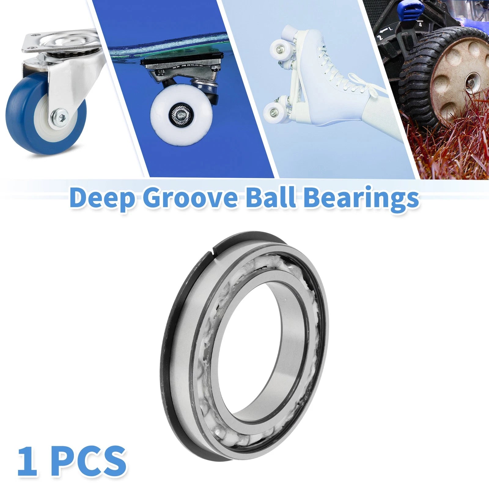 Deep Groove Ball Bearing 6016NR for Scooter Skateboard Wheel (80x125x22mm)