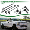 8pcs Front Suspension Kit Tie Rod End Sway Bar Link for Ford Mustang 