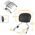 Backrest Sissy Bar Stealth Rack for Harley Touring Road King Street Glide (2009–2026)