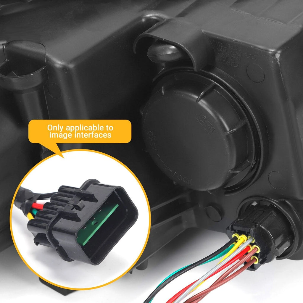 Halogen Headlight Projector Pair for Kia Optima (2014–2015)
