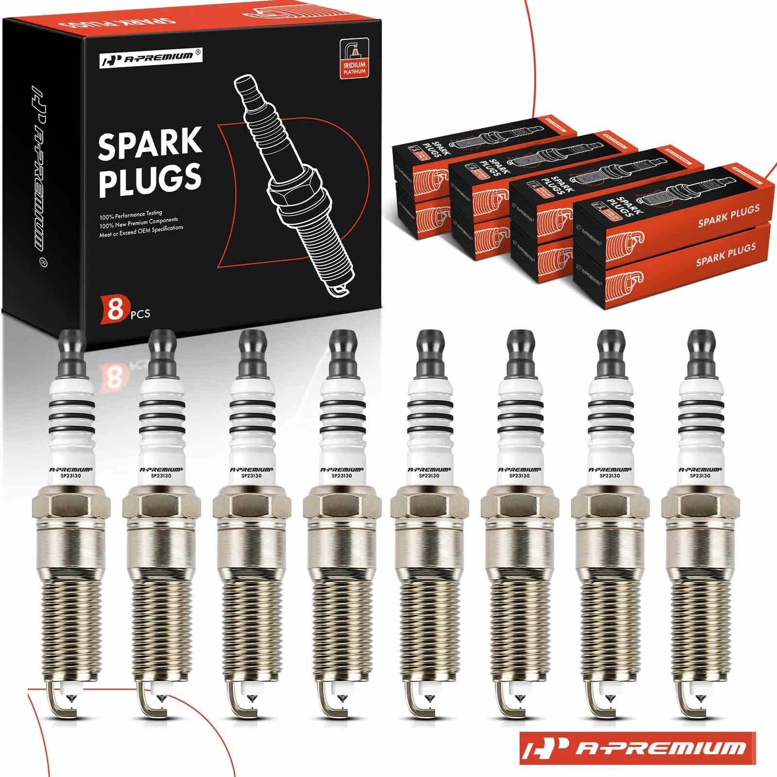 8x Iridium Platinum Spark Plugs for Jeep Grand Cherokee (2005–2008)