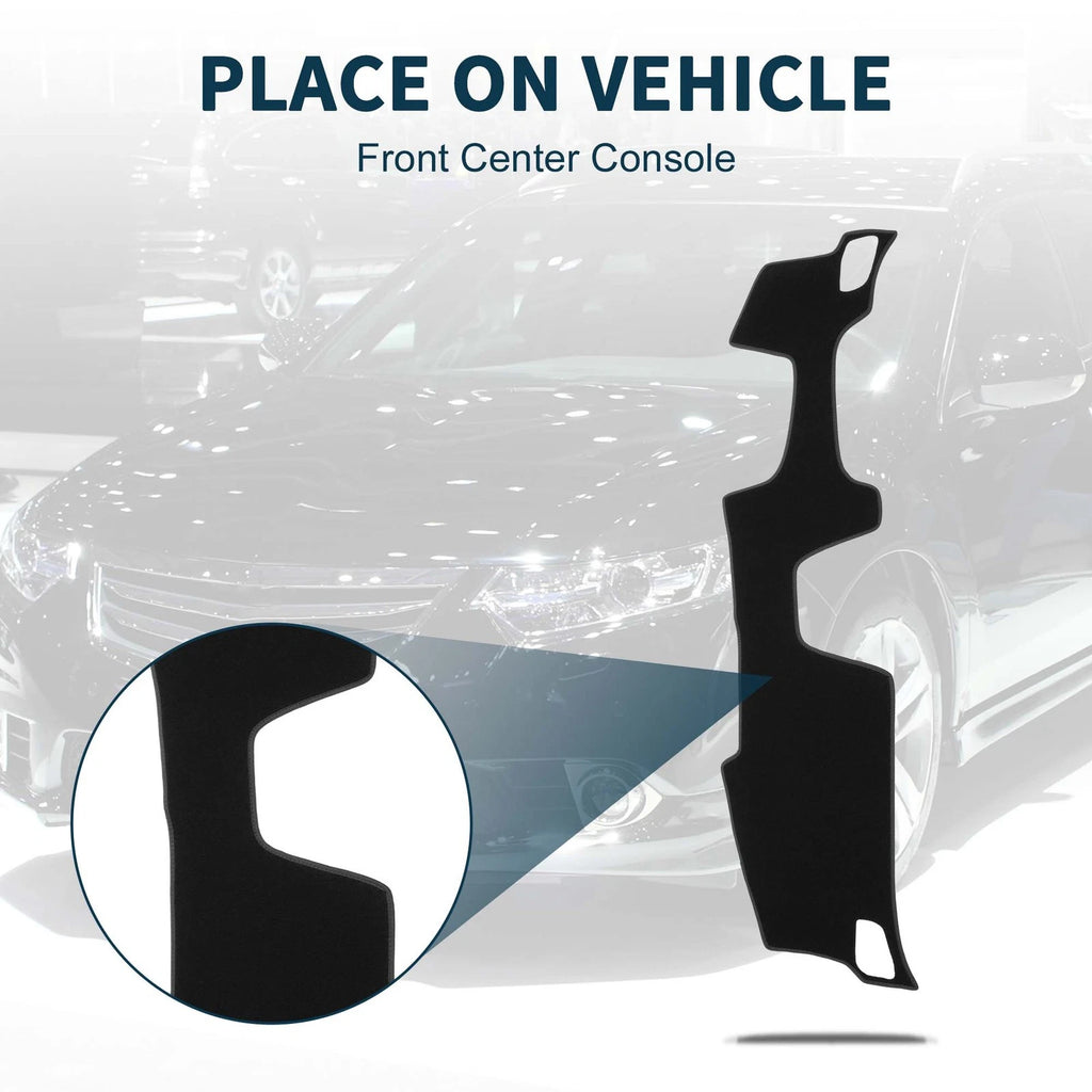 Dashboard Cover Mat for Honda Accord (CY2, 2018–2023) Sun Protector Black