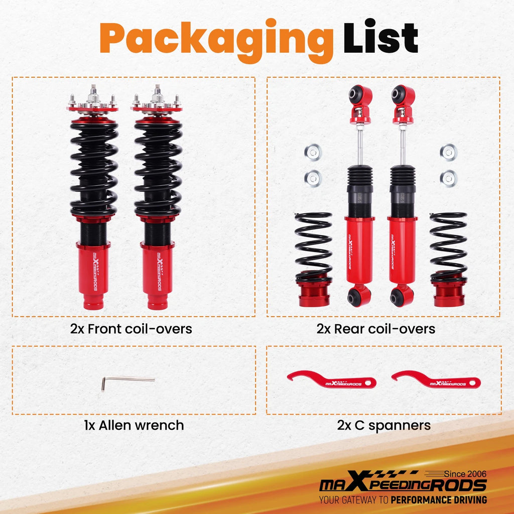 Coilovers 24 Way Adj. Damper Lowering Kit for Mazda Mazda6 (2003–2007)