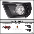 Fog Light Lamp Kit for Chevy Colorado (2021-2022) with Black Bezel