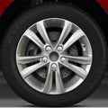 16x6.5 Wheel (5 Double Spk Bright Med Silver Full Face) for 11-14 Hyundai Sonata