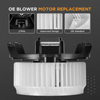 Heater Blower Motor w/ Fan Cage for Honda Civic (2006–2011) & Jeep Wrangler