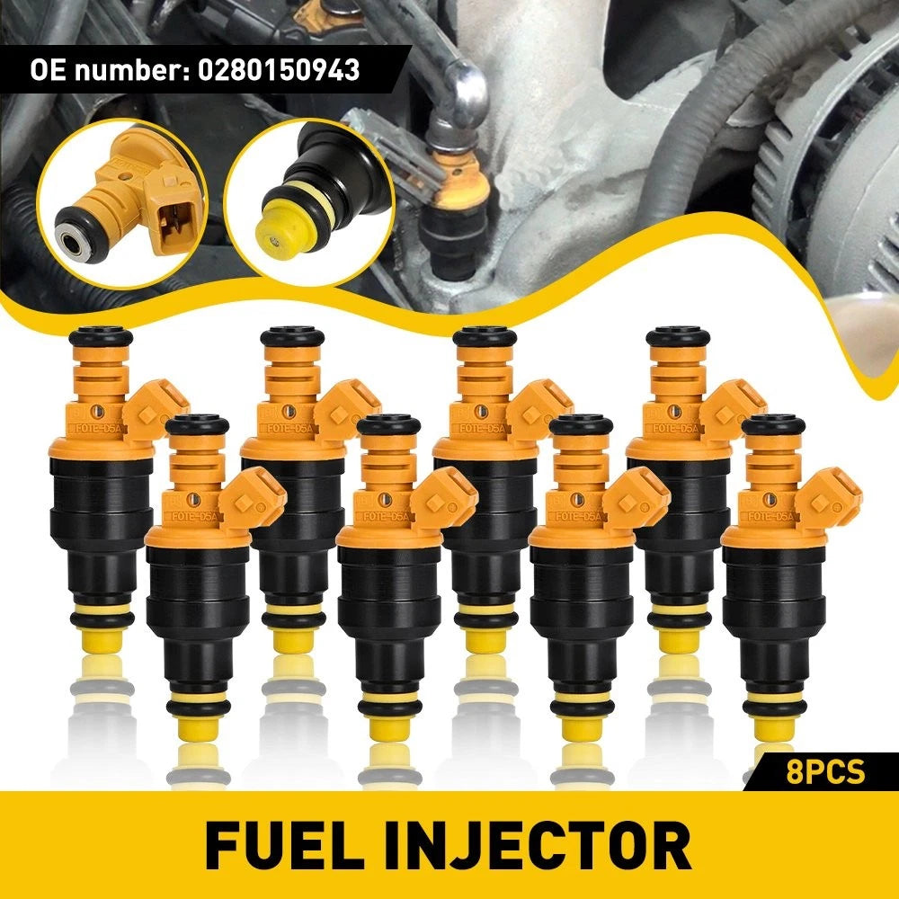 8PCS Fuel Injectors 0280150943 for Ford 4.6 5.0 5.4 5.8 (1997–2008)